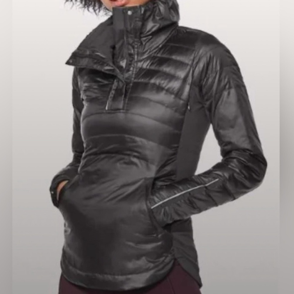 Lululemon Down For A Run Pullover Puffer Jacket |  Black - Size 6